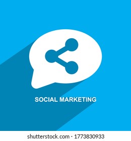 social marketing icon, Business icon vector