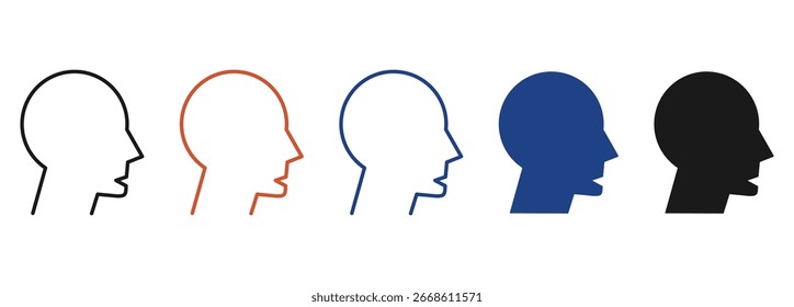Social Marketing Icon Set Multiple Style Collection