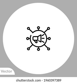 Social marketing icon sign vector,Symbol, logo illustration for web and mobile