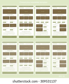 Social Marketing Vector Pack: Clean Business Newsletter and Infographic Elements