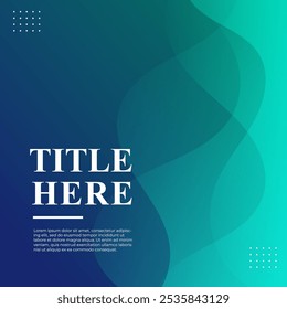 social medi apost,green and blue ,dark,gradations,wavy effect ,colorfuleps 10