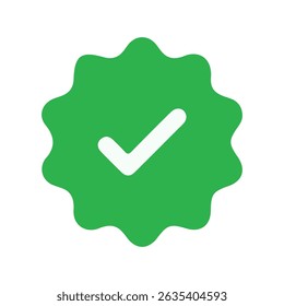 Social media account verification icons. vector illustration