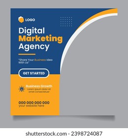 Social Media Ad Template For Digital Marketing Agency