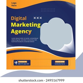 Social Media Ads Design Template Editable File