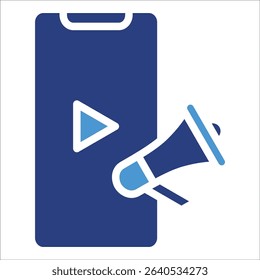 Social Media Ads Icon Element For Design