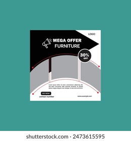Social media ads image design for furniture, real estate, medical service, facebook cover photo