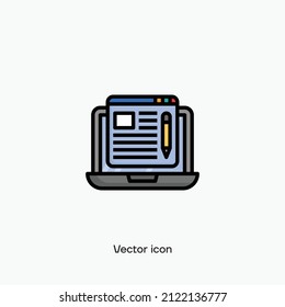 Social Media Ads Post vector icon. Premium quality. 