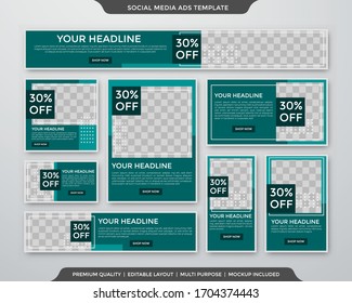 social media ads template design with modern and minimalist style use for promotion sale 