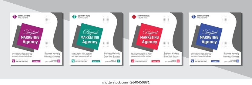 social media and agency banner
