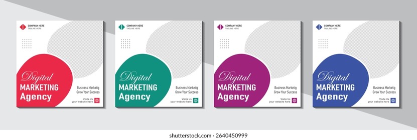 social media and agency banner