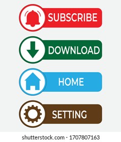 Social media app button. Vector graphics are good for computers or laptops, social media, web etc.