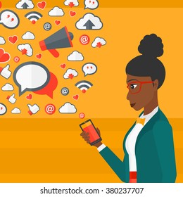 Social media applications.