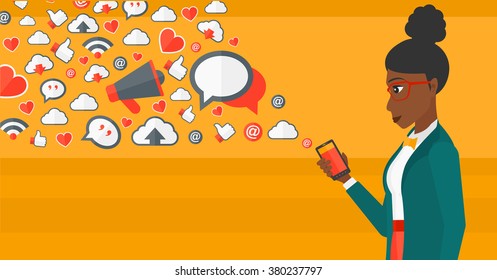 Social media applications.