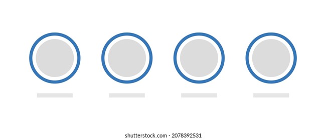 Social media avatar frames. Photo frame for post interface. Profile avatar template for popular app interface.