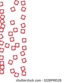 Social media background with chat notification bubbles in icons. Communication in global network. Vector illustration for social media marketing blog page.  Chat icon notifications isolated on white. 