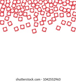 Social media background with chat notification bubbles in icons. Communication in global network. Vector illustration for social media marketing blog page.  Chat icon notifications isolated on white. 