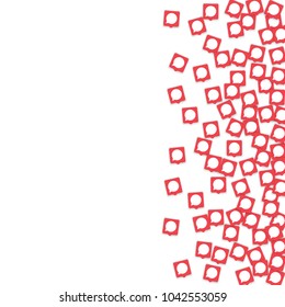 Social media background with chat notification bubbles in icons. Communication in global network. Vector illustration for social media marketing blog page.  Chat icon notifications isolated on white. 