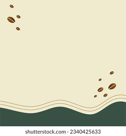 social media background for coffee shop with soft colors and lines

