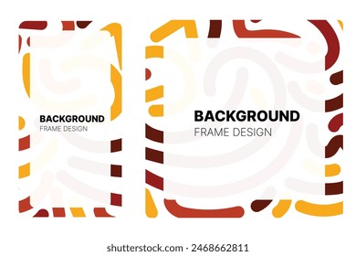Social media Background frame with Halloween theme Color for your graphic resource