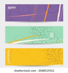 Social media background template. Hand drawn organic natural motley shapes. Wavy lines create exotic tropical design. Vector illustration for marketing technology. Modern contemporary style.