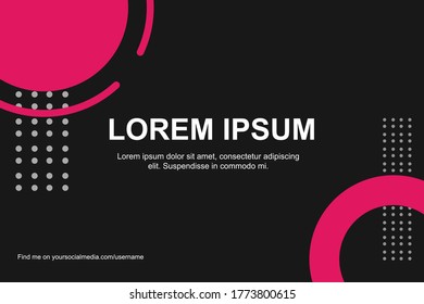 Social media background template. Vector background