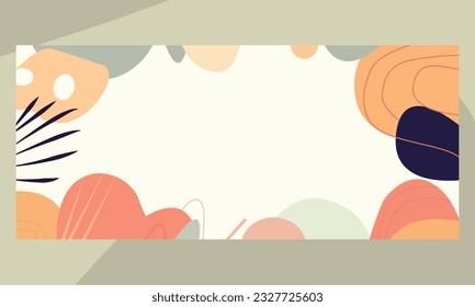 Social media background template vector design