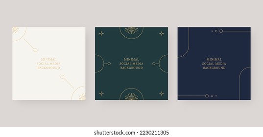 Social media background. Trendy editable social media post template. Vector illustration.