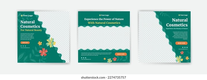 Social media banner advertisement for beauty product