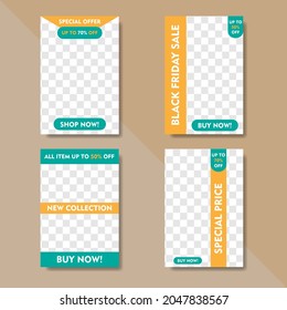 Social media banner design. Colorful banner design. Promotional banner for royalty free eps 10