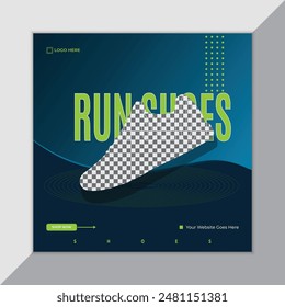 Social Media Banner Design for Facebook, Instagram, and Shoes Advertising