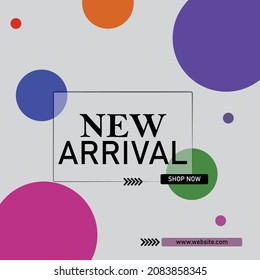 Social media banner design new arrival