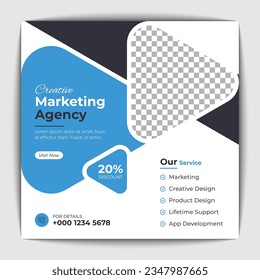 Social media banner design template