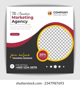 Social media banner design template