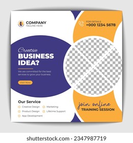 Social media banner design template