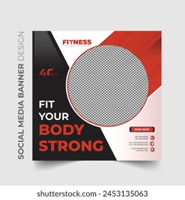 Social Media Banner Design Template for Gym Business and Others