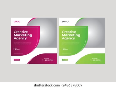 social media banner design template design
