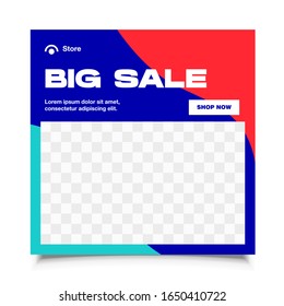 Social media banner design vector