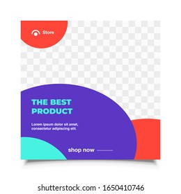 Social media banner design vector