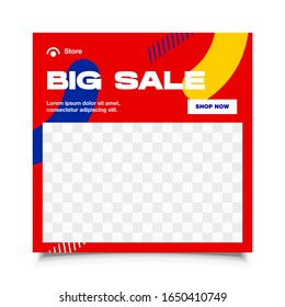 Social media banner design vector