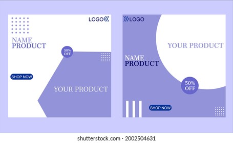 Banner für Social Media Editable Post Template für Digital Marketing. Modemarkenwerbung. Poster. Vektorgrafik - Vektorgrafik