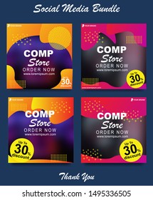 Social media banner for electronic store. Modern social template post banner. Electronic sale discount post template