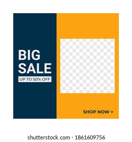 social media banner graphic templates with simple and unique style, editable social media promotion banners, promotion and discount designs, suitable for online shop promotion posts