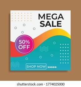 Social media banner. Great vector for new product launches, web, fashion, online stores, discount coupons, sales promotions, product marketing etc.