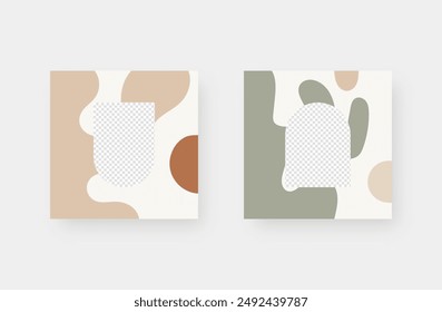 Social media banner. Minimalistic trendy backgrounds for branding, social media post, banner, cover, card.