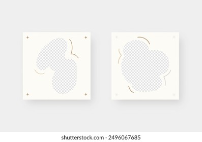 Social media banner. Minimalistic trendy backgrounds for branding, social media post, banner, cover, card.