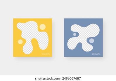 Social media banner. Minimalistic trendy backgrounds for branding, social media post, banner, cover, card.