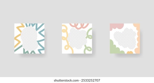 Social media banner. Minimalistic trendy backgrounds for branding, social media post, banner, cover, card.
