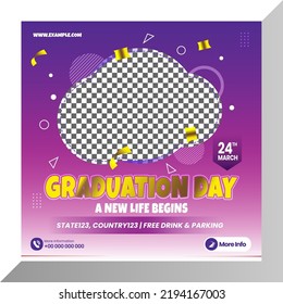 Social Media Banner Post Graduation Template