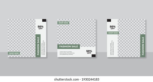 social media banner post template for fashion sale