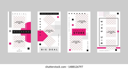 Social Media Banner Post Templates Pack Vector